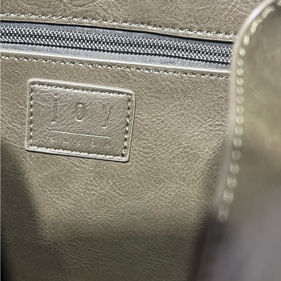 Joy Susan Olive Haze Jillian Hobo Vegan Leather Shoulder Bag Boho Minimalist - Picture 4 of 11